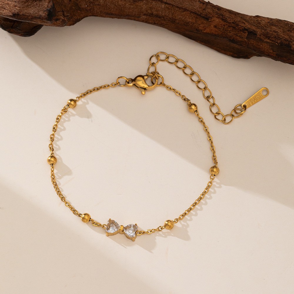 Stainless Steel Bow Bracelet