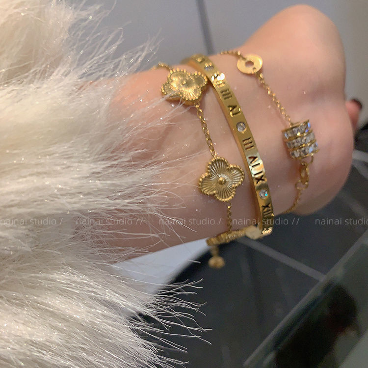 Titanium Steel Gold Bracelet